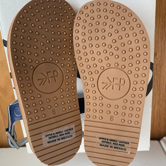 New Freshly Picked Carmel Sandals Maritime in navy leather size 8 - Picture 7 of 9